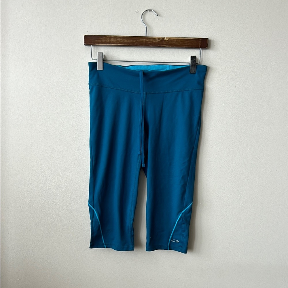 Champion Blue Leggings Athletic Performance